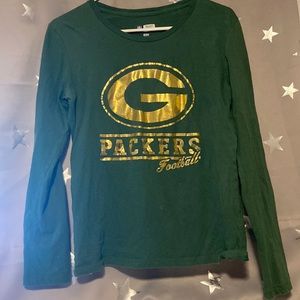 Green & Gold Long sleeve womens M Green Bay Packers tshirt